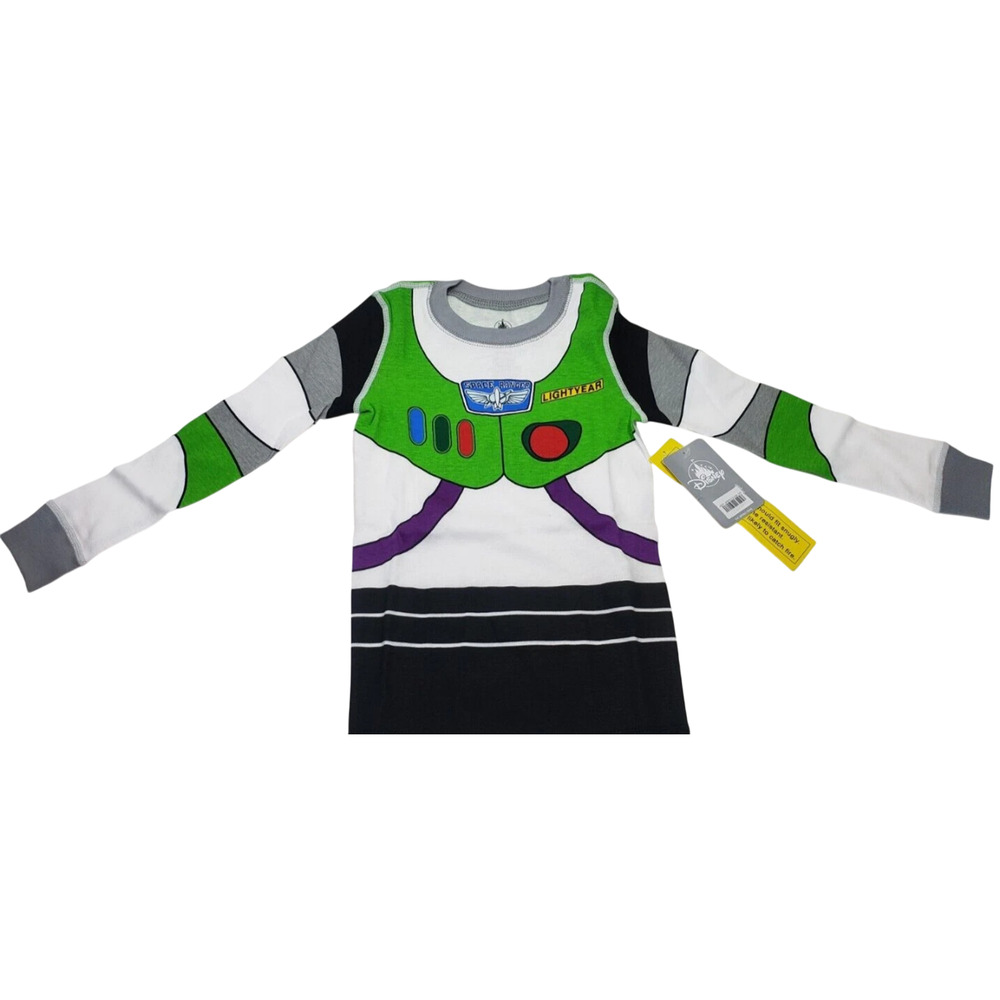 Disney Buzz Lightyear Costume Pajama Set Boys Size 4 PJ PALS Cotton New - Picture 4 of 11